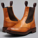 Tricker's Henry Elastic Brogue Boots - Dainite Sole