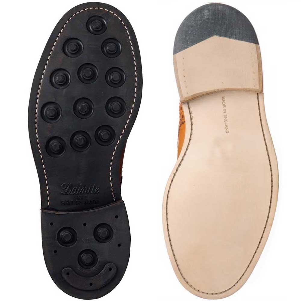TRICKER'S Bourton Shoes - Mens Dainite or Leather Sole - Marron Antique