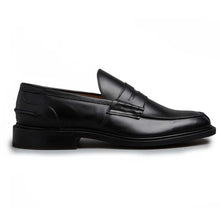 Load image into Gallery viewer, Tricker&#39;s James Penny Loafers - Leather Sole Black Calf
