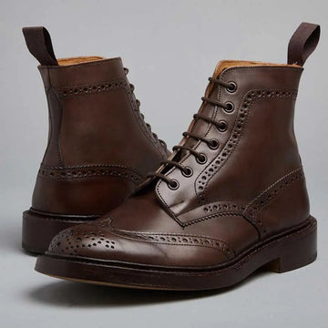 TRICKER'S Stow Boots Mens Dainite or Leather Sole Espresso