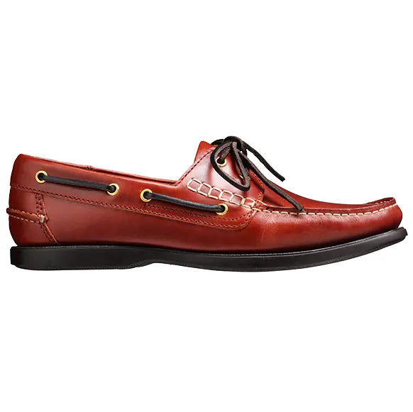 40% OFF BARKER Wallis Deck Shoes - Mens - Brown Oiled Calf UK 10 / Euro 44 Barker Shoes